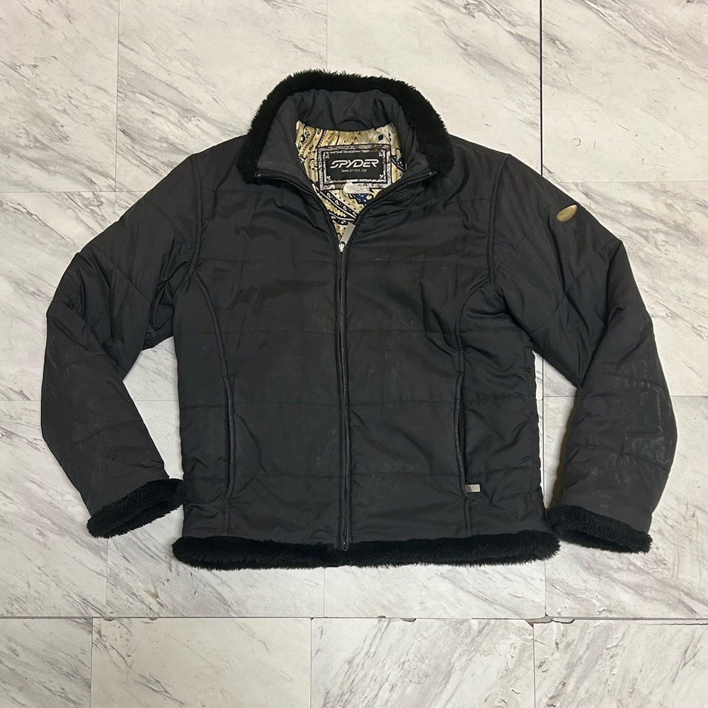 Spyder Y2K Black puffer Jacket